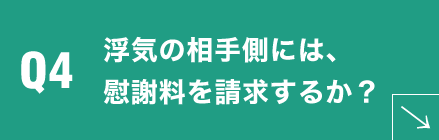 浮気の相手側には、慰謝料を請求するか？