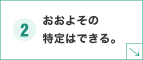 おおよその特定はできる